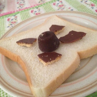 バターとチョコアイスとチョコクッキーパン